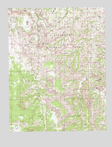 Druid Arch, UT USGS Topographic Map
