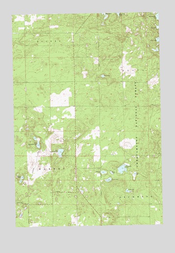 Drummond NW, WI USGS Topographic Map