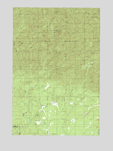 Dry Bed Lakes, WA USGS Topographic Map