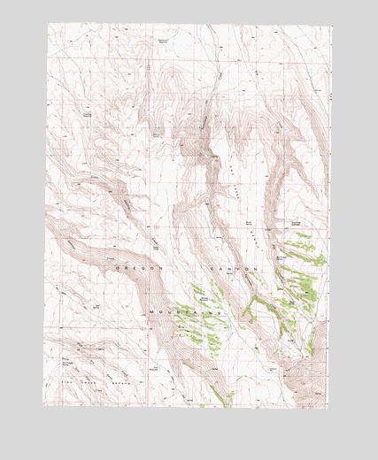 Dry Creek Bench, OR USGS Topographic Map