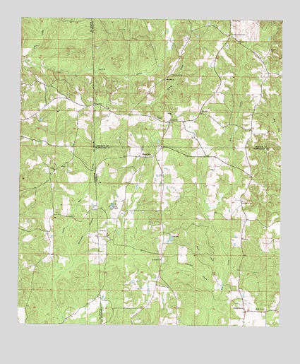 Aquilla, AL USGS Topographic Map