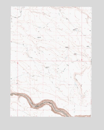 Dry Creek Rim, OR USGS Topographic Map