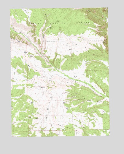 Dry Fork, UT USGS Topographic Map