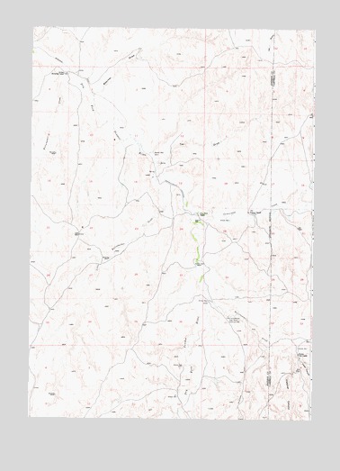 Dry Fork Ranch, WY USGS Topographic Map