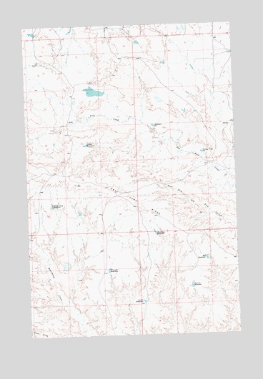 Dry Fork Ridge, MT USGS Topographic Map