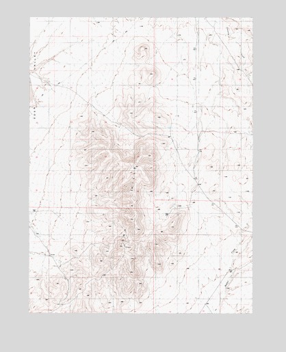 Dry Hills North, NV USGS Topographic Map
