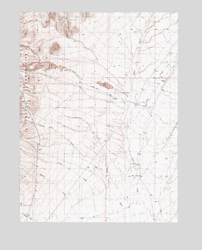 Dry Hills South, NV USGS Topographic Map