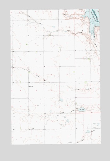 Dry Lake, MT USGS Topographic Map