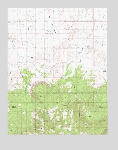Dry Lakes Peak, UT USGS Topographic Map