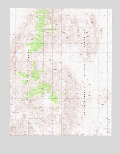 Dry Mountain, CA USGS Topographic Map