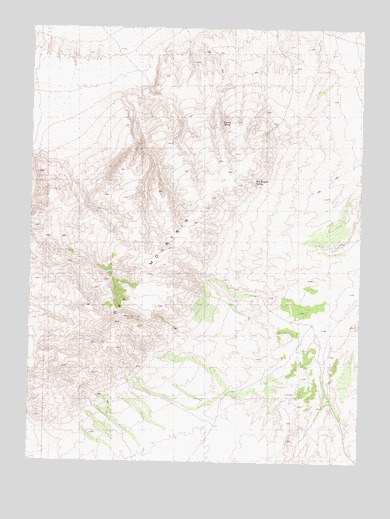 Dry Mountain, NV USGS Topographic Map