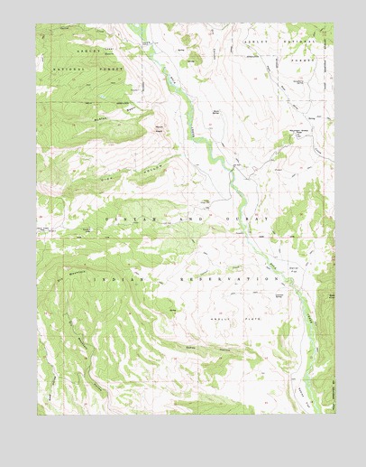 Dry Mountain, UT USGS Topographic Map