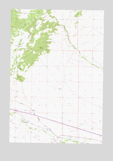 Dry Mountain, MT USGS Topographic Map