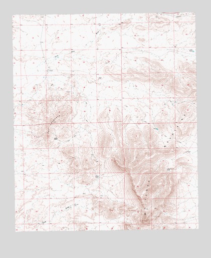 Dry Mountain, AZ USGS Topographic Map