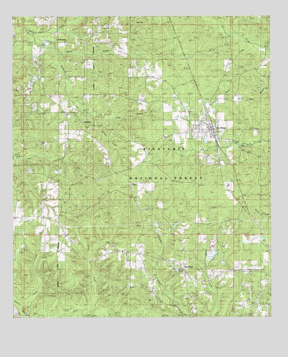 Dry Prong, LA USGS Topographic Map
