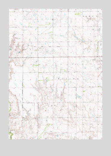 Dry Run, SD USGS Topographic Map