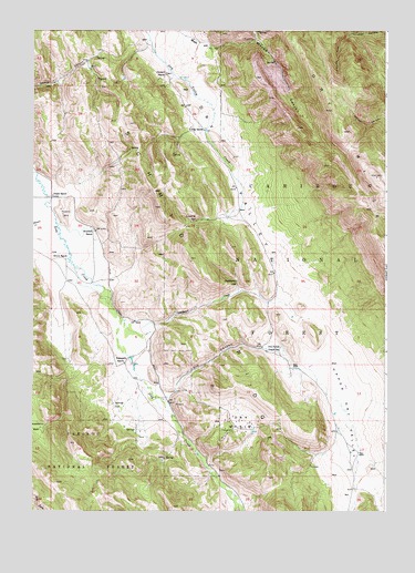 Dry Valley, ID USGS Topographic Map