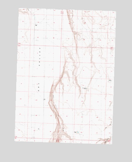Dry Valley Rim, OR USGS Topographic Map
