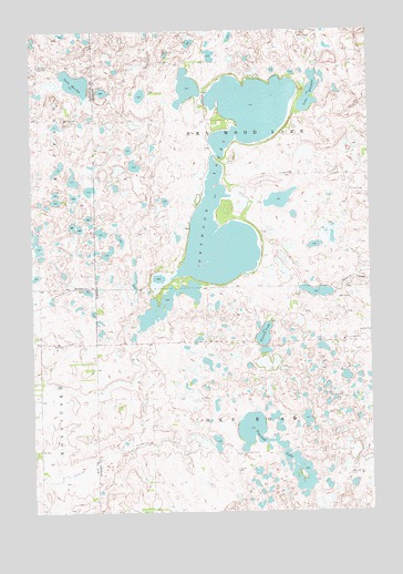 Drywood Lakes, SD USGS Topographic Map