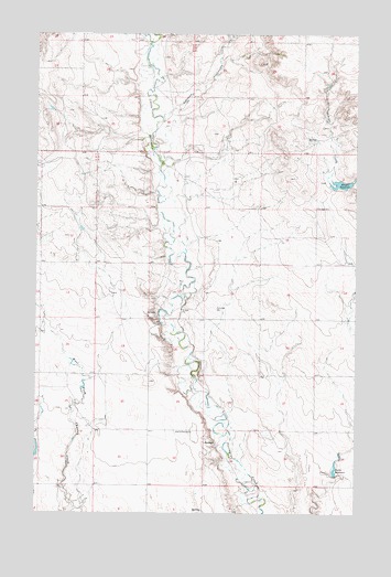 Dubbe Reservoir, MT USGS Topographic Map
