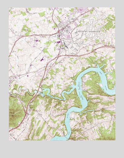 Dublin, VA USGS Topographic Map