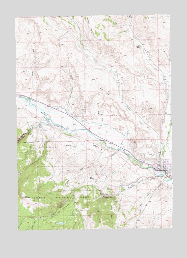 Dubois, WY USGS Topographic Map
