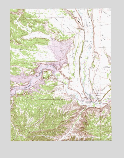 Duchesne, UT USGS Topographic Map