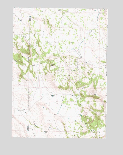 Duck Creek Butte, OR USGS Topographic Map