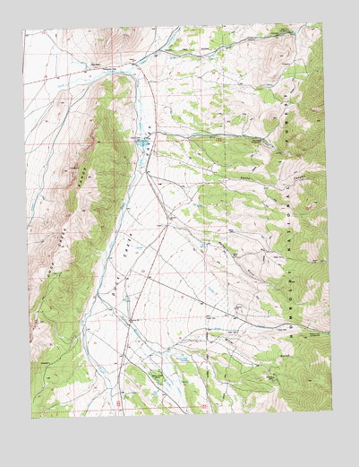 Duck Creek Valley, NV USGS Topographic Map