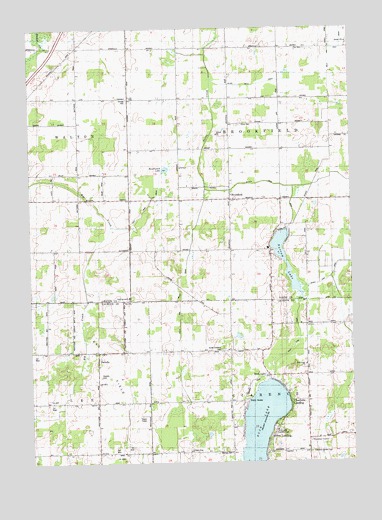 Duck Lake, MI USGS Topographic Map