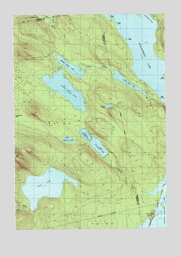 Duck Lake, ME USGS Topographic Map