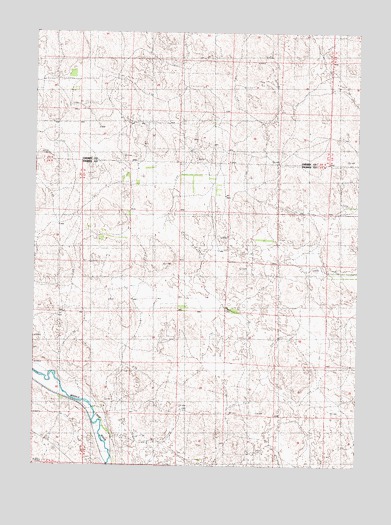 Duck Lake SW, NE USGS Topographic Map