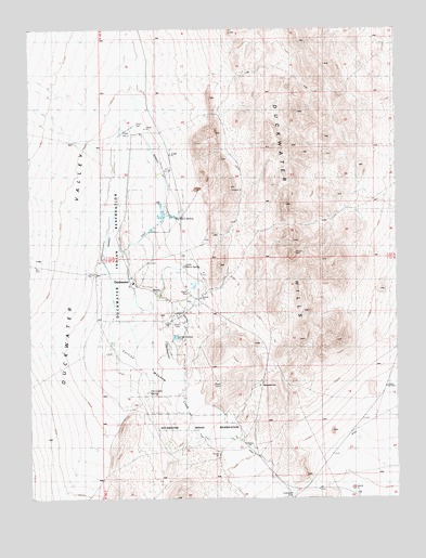 Duckwater, NV USGS Topographic Map
