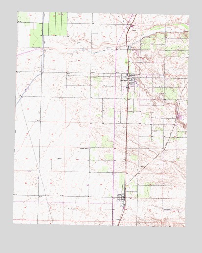 Ducor, CA USGS Topographic Map