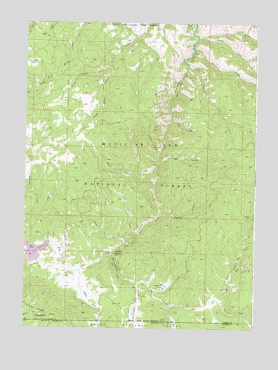 Dudley Creek, WY USGS Topographic Map