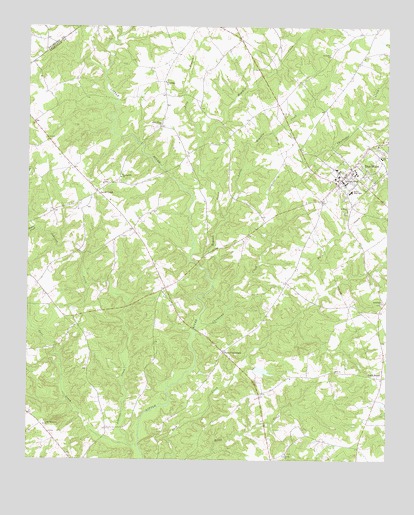 Due West, SC USGS Topographic Map