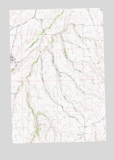 Dufur East, OR USGS Topographic Map