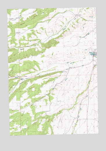 Dufur West, OR USGS Topographic Map