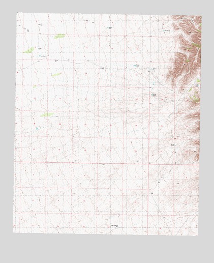 Dugout Canyon, NM USGS Topographic Map