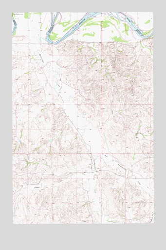 Dugout Creek, MT USGS Topographic Map