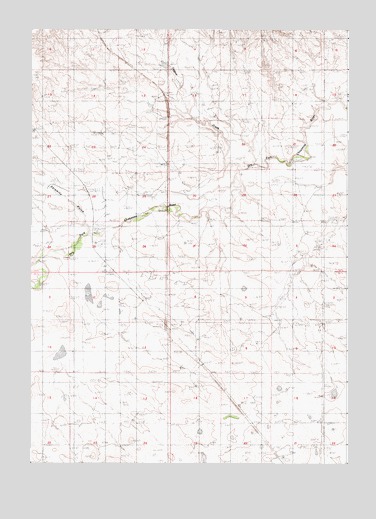 Dugout Creek South, WY USGS Topographic Map
