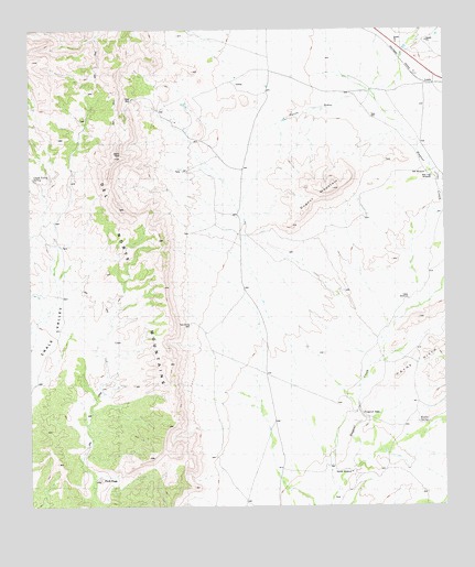 Dugout Mountain, TX USGS Topographic Map