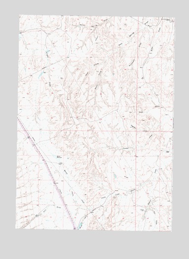 Dugout Ranch, WY USGS Topographic Map
