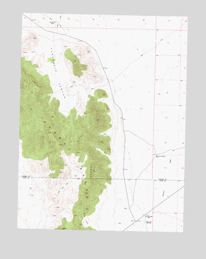 Dugway Range NE, UT USGS Topographic Map
