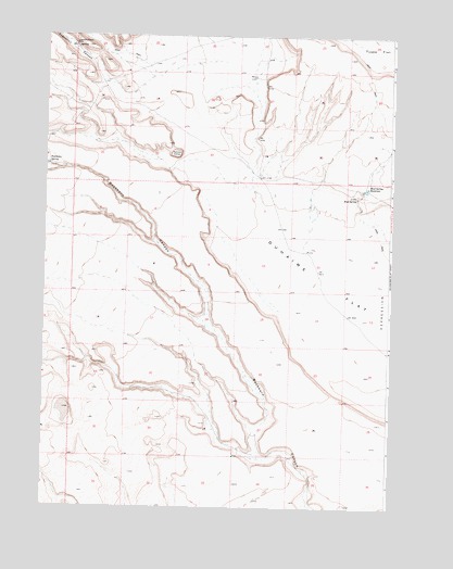 Duhaime Flat West, OR USGS Topographic Map