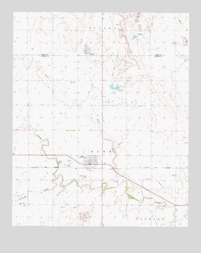 Duke, OK USGS Topographic Map