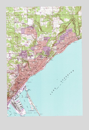 Duluth, MN USGS Topographic Map