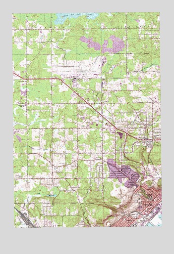 Duluth Heights, MN USGS Topographic Map