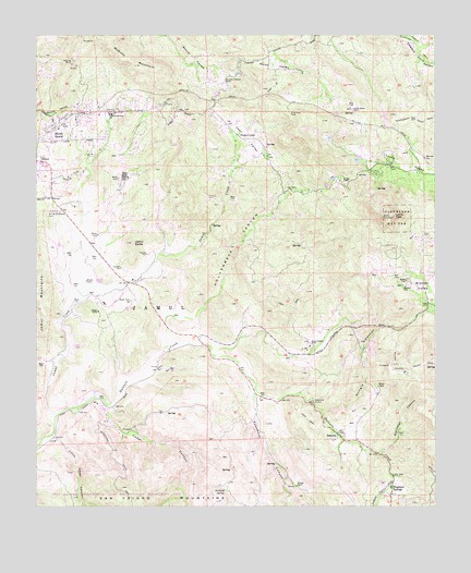 Dulzura, CA USGS Topographic Map