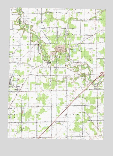 Adair, MI USGS Topographic Map